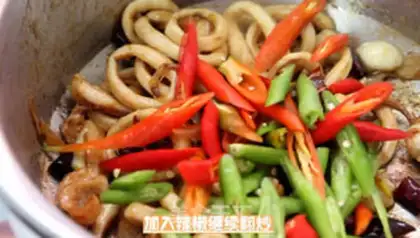 Make Spicy squid step 11