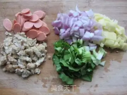 Make Souffle toast pizza step 2