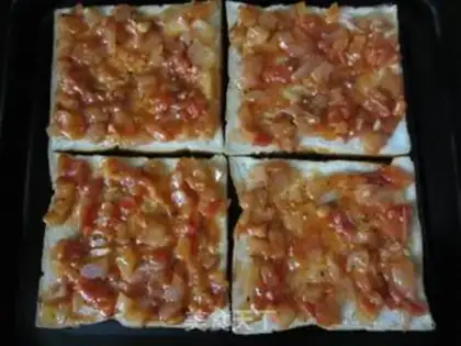 Make Souffle toast pizza step 5