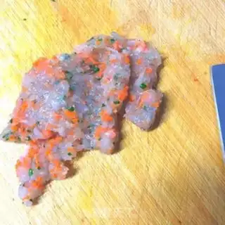 Make Creamed Oki shrimp step 2