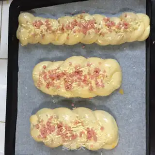 Make Cheese ham bread step 9