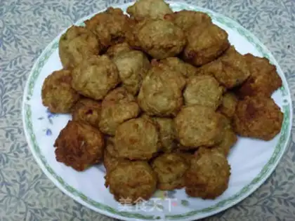 Make Green Beanballs from the Yellow River step 4