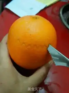 Make Orange steamed eggs step 1