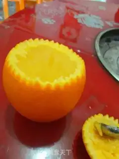 Make Orange steamed eggs step 4
