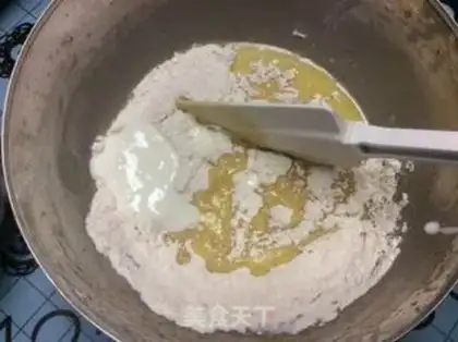 Make Crackers, blueberry cake step 6