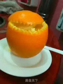 Make Orange steamed eggs step 9