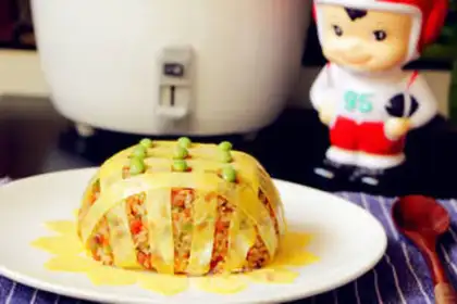 Make Sunshine eggs for rice step 8