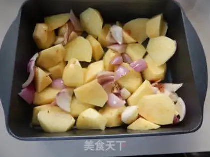 Make Black pepper potato wings step 3
