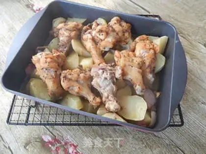 Make Black pepper potato wings step 7