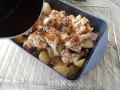 Make Black pepper potato wings step 10