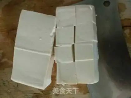 Make Tofu soup step 1