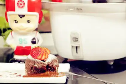 Make The lava cake step 7