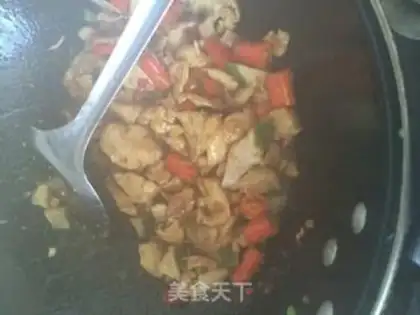 Make radish and fried chicken chest step 4