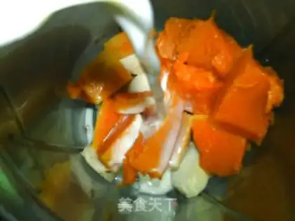 Make Pumpkin medicine milk step 7
