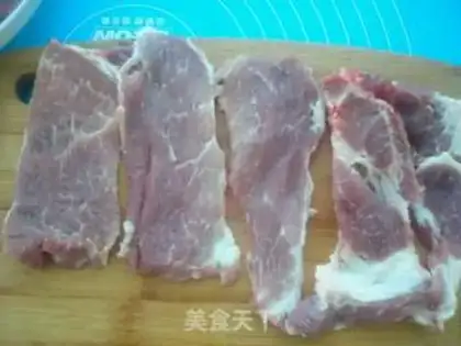 Make Fried plum meat step 1