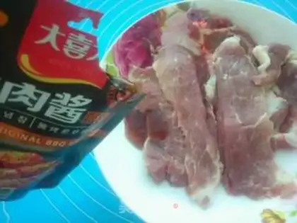 Make Fried plum meat step 2