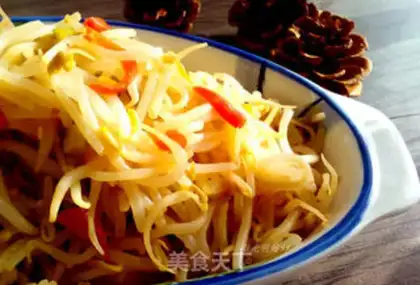 Make Sour green bean sprouts step 9