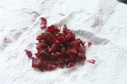 Make The cranberry rice cake step 1