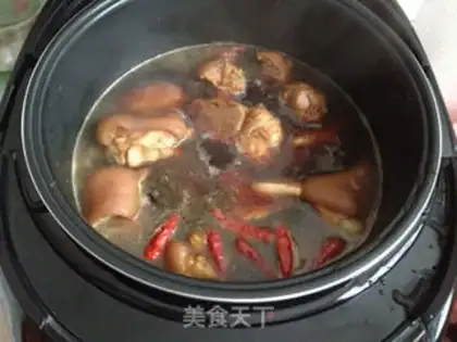 Make Hot pig hoofs step 13