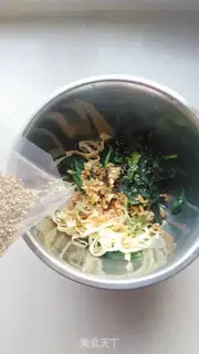 Make A spinach with beans step 5