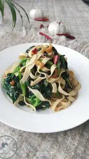 Make A spinach with beans step 6