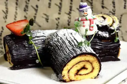 Make Christmas root cake step 10