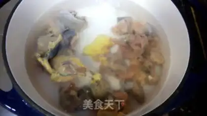 Make Old hen stewed the bamboo step 2