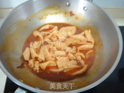 Make Red oil squid step 6