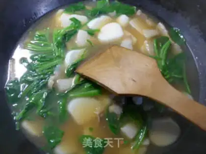 Make Pork spinach pastry soup step 7