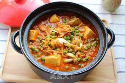 Make Korean chili tofu pot step 10