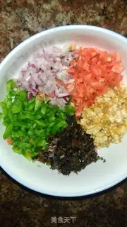 Make Five colours for tofu step 1
