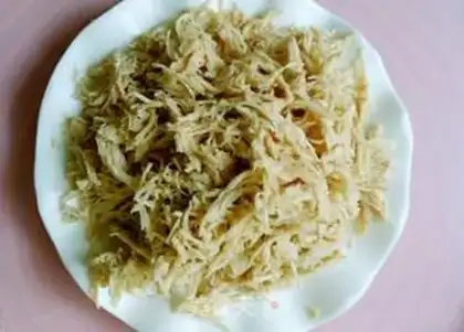 Make The seaweed chicken pine step 5
