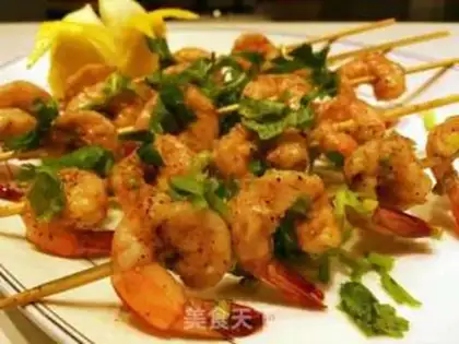 Make Garlic shrimp string step 9