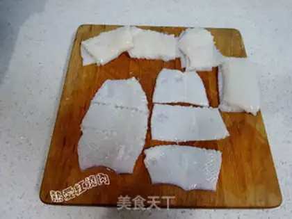 Make Fish and squid rolls step 1