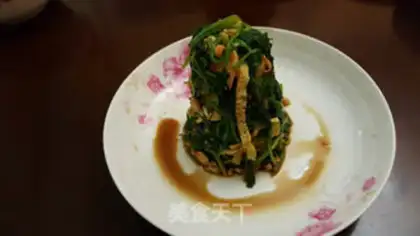 Make The spinach egg tower step 4