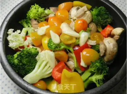 Make Spa egg and vegetable salad step 3