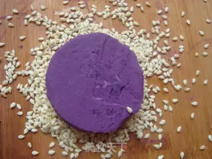 Make Potato sesame cake step 8