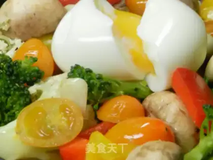 Make Spa egg and vegetable salad step 4