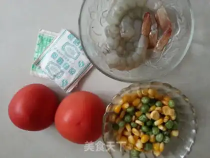 Make Tea, shrimp, tomato step 0