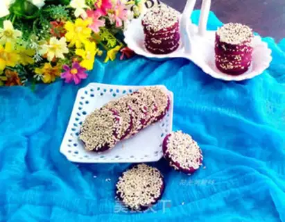 Make Potato sesame cake step 12