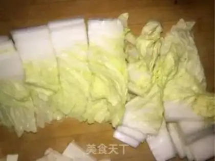 Make A cabbage fan step 1