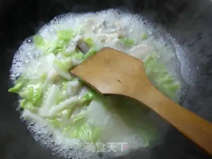 Make Shrimp rice with cabbage step 4