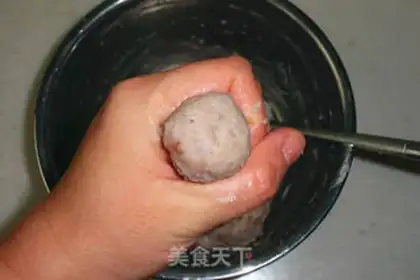 Make Fishball violet soup step 4