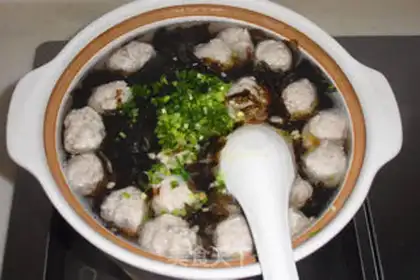 Make Fishball violet soup step 8