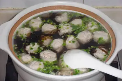 Make Fishball violet soup step 9