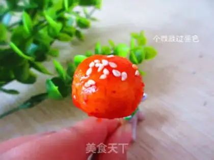 Make Fishball lollipop step 6