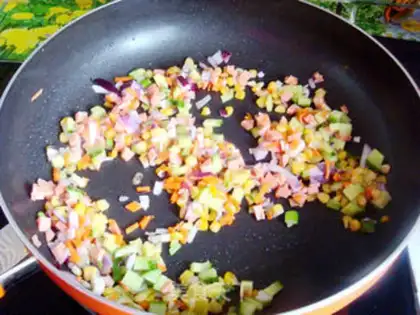 Make Five colours of rice rice step 4