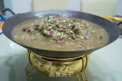 Make Gold-cooked iron-pot soup, fat cow step 12