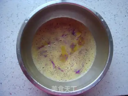 Make ♪ ♪ ♪ Blue fried eggs ♪ step 2