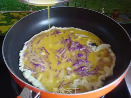 Make ♪ ♪ ♪ Blue fried eggs ♪ step 4